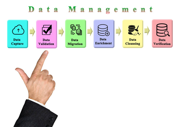 データ管理のプロセス - 写真・画像