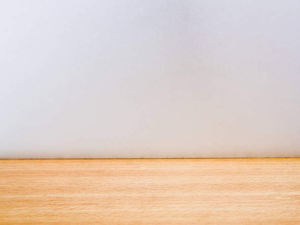 texture de plancher en bois avec mur blanc et espace
 - Photo, image
