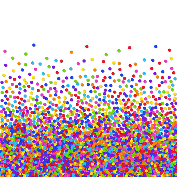 Universální abstraktní barevný Konfeti na bílém Backdro - Vektor, obrázek
