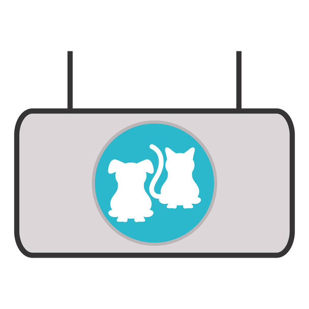 Pet Shop banner opknoping - Vector, afbeelding