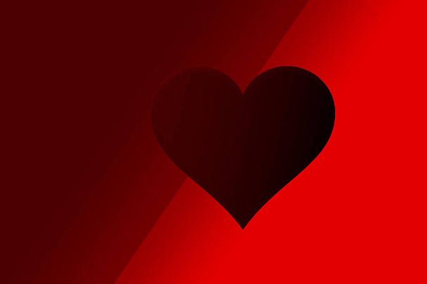 Φόντο ημέρα του Αγίου Βαλεντίνου με κόκκινο καρδιά σχήμα ως έννοια αγάπης - Φωτογραφία, εικόνα