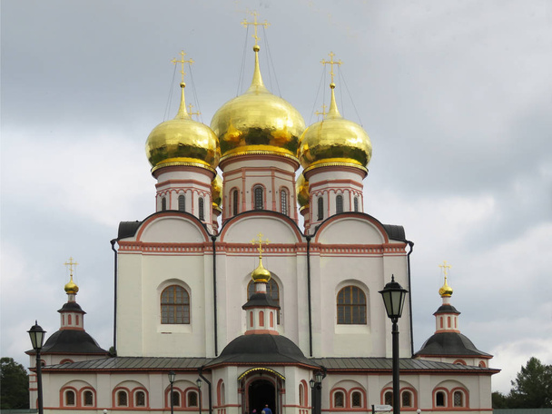 Russia. Valdai.  Assumption Cathedral of the Iversky monastery.                                - Φωτογραφία, εικόνα