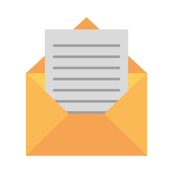 Envelope with letter symbol - Vector, Image