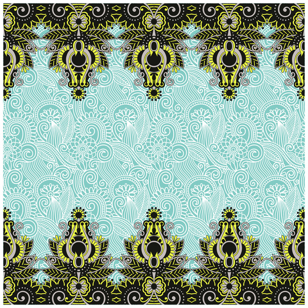Traditional ornamental floral paisley bandanna. - Vector, Image