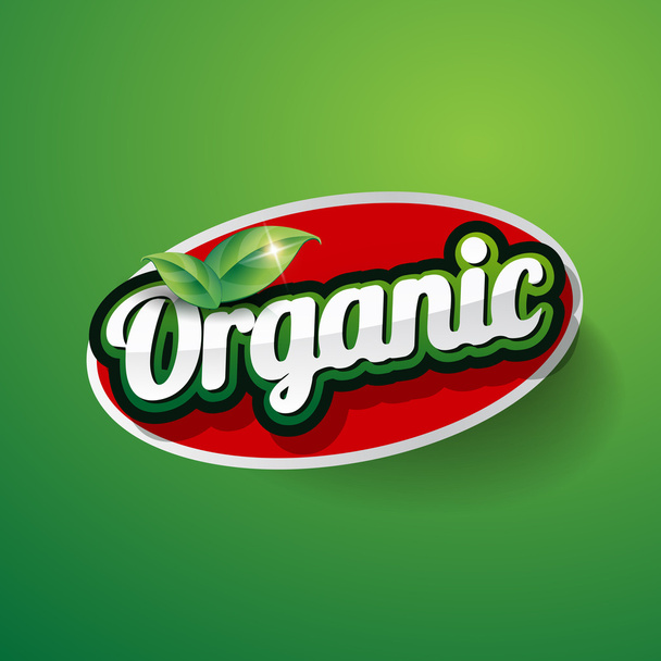 Organic Label vector - Vector, Image