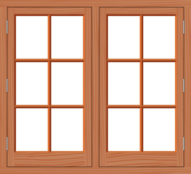 venster hout - Vector, afbeelding