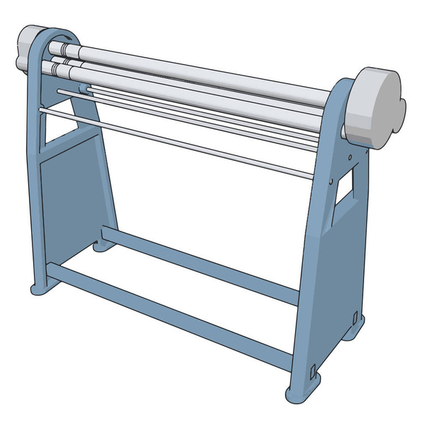 Manual press brake vector illustration on white background - Vector, Image