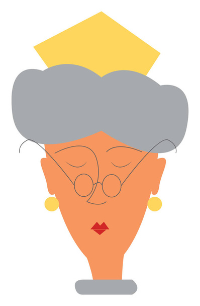 Reine avec couronne dorée vecteur ou illustration couleur
 - Vecteur, image