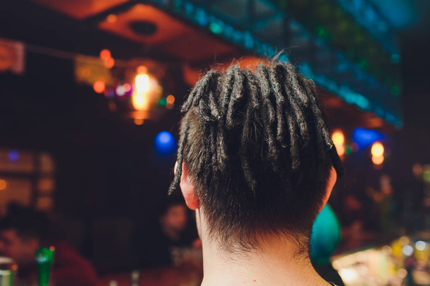 male african mohawk pigtails cornrows mans braids. - Photo, image