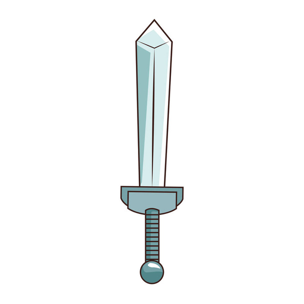 Arma de espada videogame desenho animado
 - Vetor, Imagem