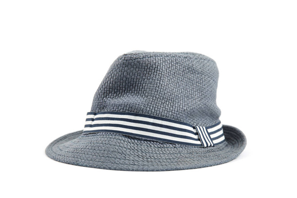 Vintage ψάθινο καπέλο μόδας - Φωτογραφία, εικόνα