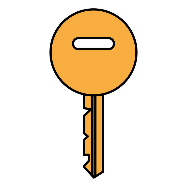 llave puerta aislada icono
 - Vector, Imagen