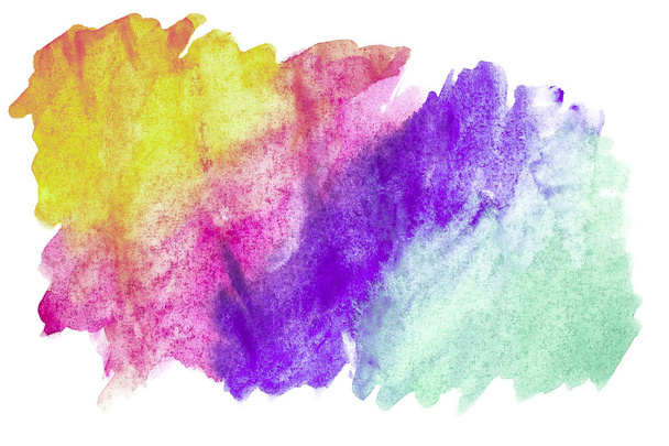 Abstract watercolor art hand paint on white background. Watercolor background - Photo, Image