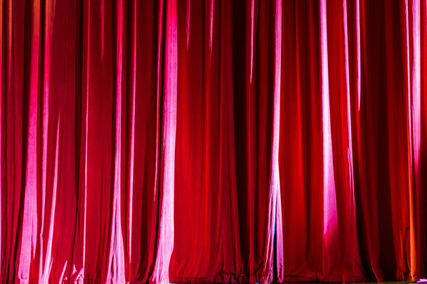 Curtain in the theatre. - Photo, Image
