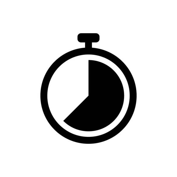 Flat clock vector icon for graphic design, logo, web site, social media, mobile app, illustration - Vector, Image