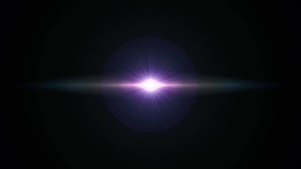 Zentrum rotierenden Stern Sonne Lichter optische Linse Fackeln glänzende Animation Kunst Hintergrund Schleife neue Qualität natürliches Licht Lampe Strahlen Effekt dynamische bunte helle Video - Foto, Bild