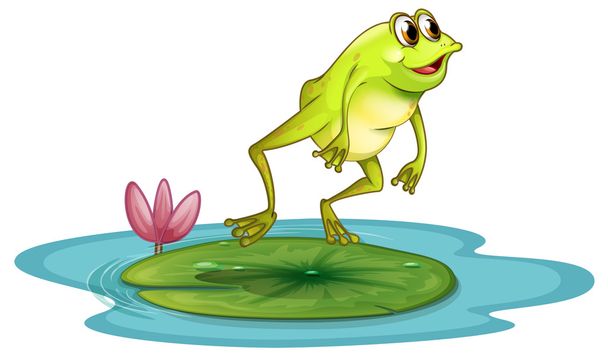 Une grenouille à l'étang
 - Vecteur, image