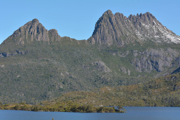 Βουνό-λίμνη Σεντ Κλερ εθνικό πάρκο Ταζμανία Αυστραλία - Φωτογραφία, εικόνα