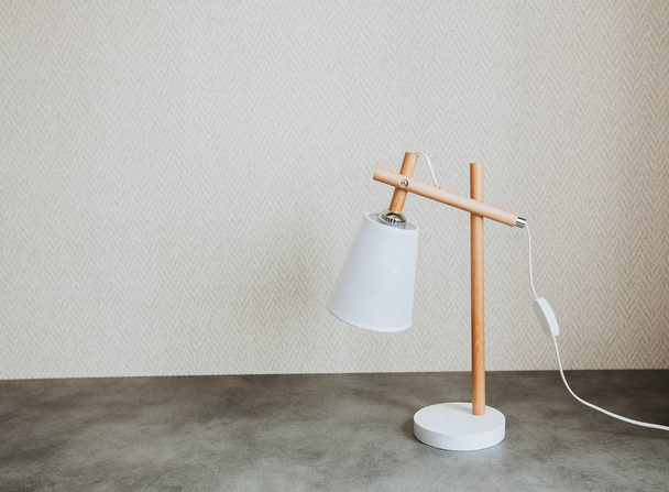 Retro desk lamp on concrete table - Valokuva, kuva