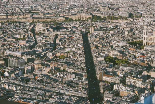 Paris, Fransa 'nın havadan görünüşü - Fotoğraf, Görsel