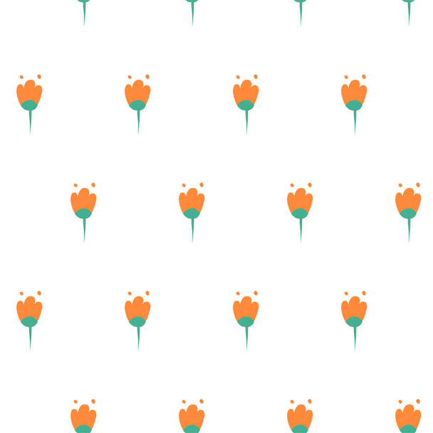 Hand Drawn floral seamless pattern. - Vector, Image