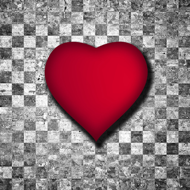 Červené srdce pozadí - Fotografie, Obrázek