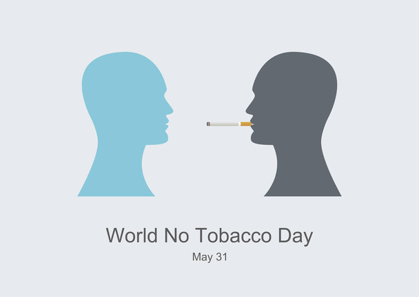世界タバコ日はないベクトル - ベクター画像