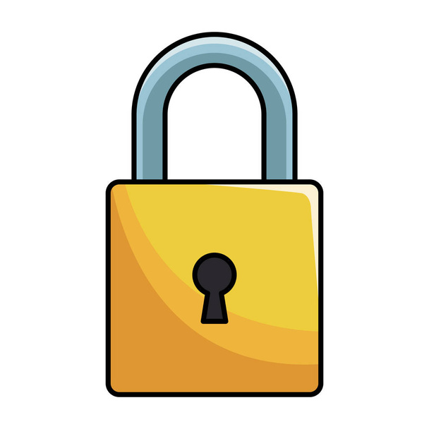 Padlock security system - Vector, Image