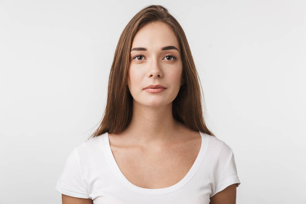 Attractive young woman standing isolated - Φωτογραφία, εικόνα
