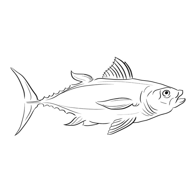 A tonhal vektorképe a fehér - Vektor, kép