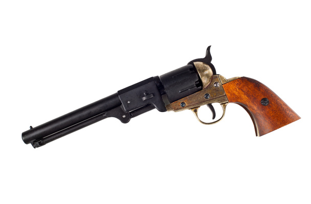 Antique americano Colt Navy revolver a percussione
 - Foto, immagini