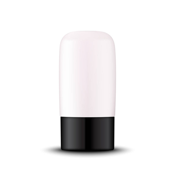 Tubo de contenedor de cosméticos. Realista 3d plástico crema de embalaje d
 - Vector, Imagen