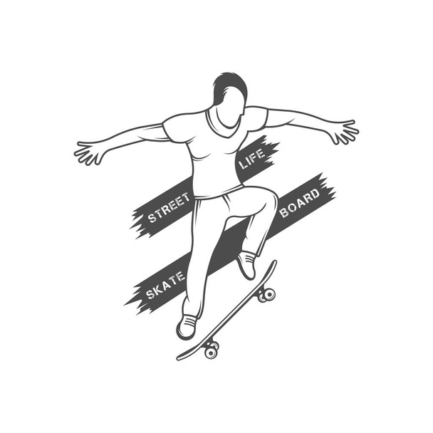 Skateboarding Logotype. - Vector, Image