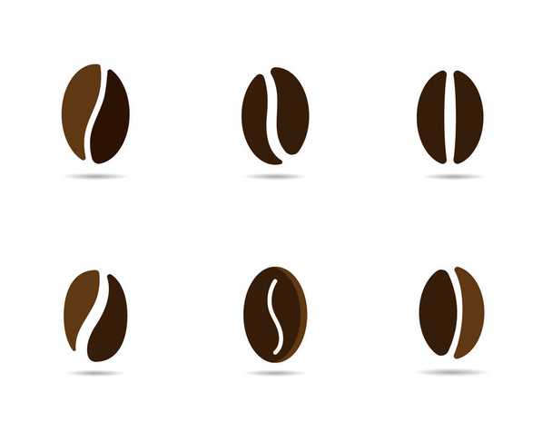 chicchi di caffè vettoriale modello icona vettoriale illustrazione
 - Vettoriali, immagini