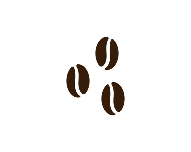ベクトルコーヒー豆テンプレートベクトルアイコンイラスト - ベクター画像