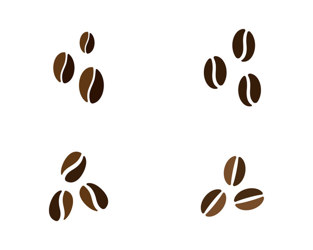 vector coffee beans template vector icon illustration - Vector, Image