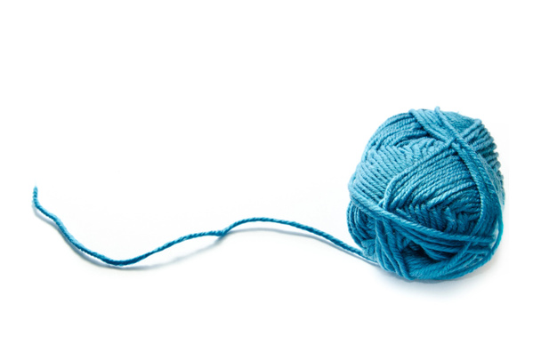 blue yarn - Photo, Image