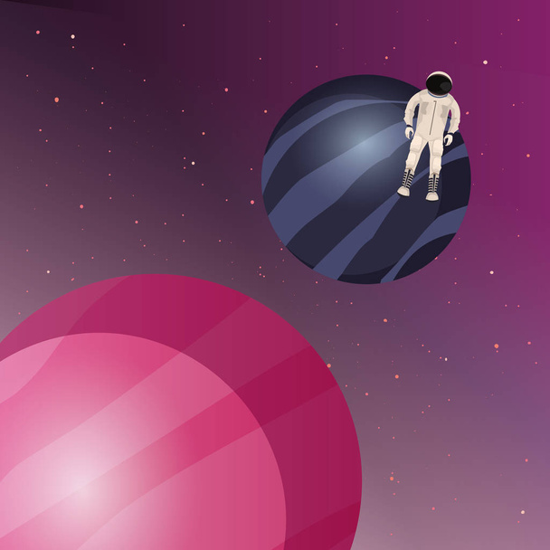 astronauta astronomia przestrzeni - Wektor, obraz