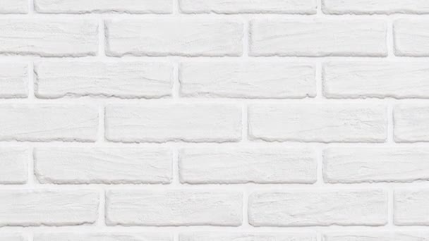 white brick wall background slide effect - Footage, Video