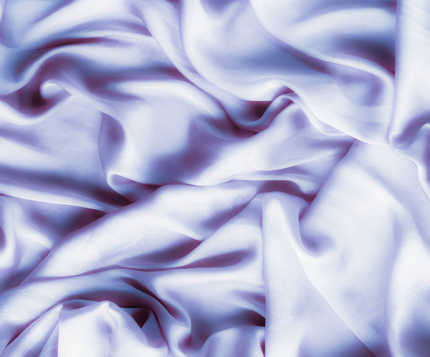 Purple soft silk texture, flatlay background - Фото, зображення