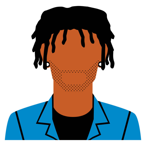 Персонаж Аватара изолирован на белом фоне
 - Вектор,изображение