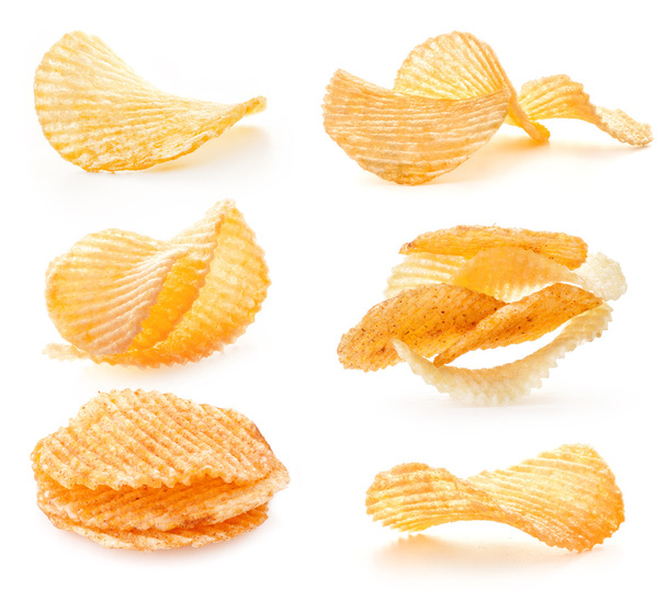 Rippled potato chips - Photo, Image