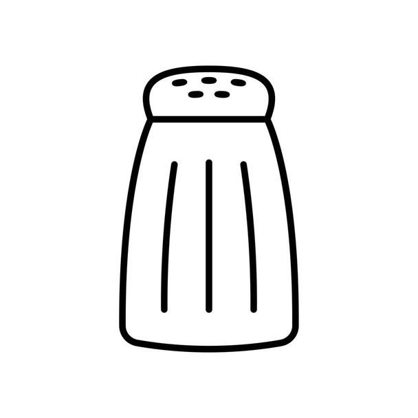 Икона соли мультфильма на белом фоне
 - Вектор,изображение