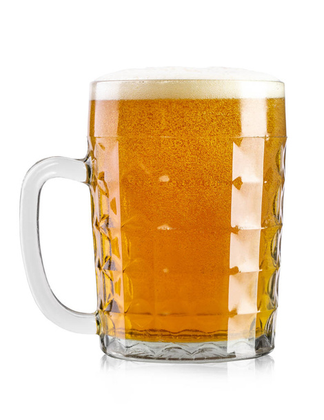 full glass of beer - Фото, изображение