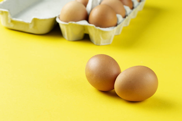 farm chicken eggs - Photo, Image