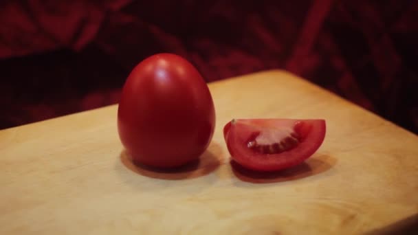 Makro červené rajčata blízko 2 - Záběry, video