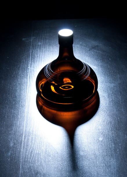 Amber bottle - Foto, imagen