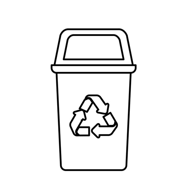 recycling basket avatar character - Vector, Image