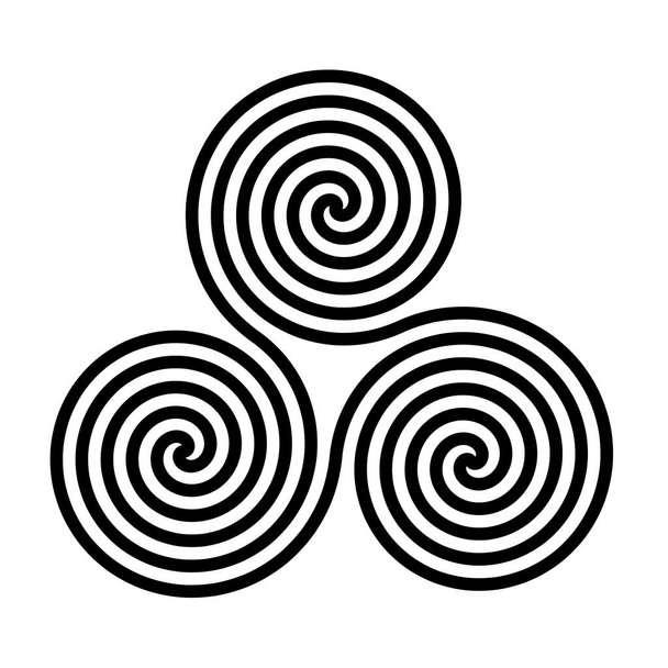 Ilustración de símbolo de triskelion - Foto, imagen