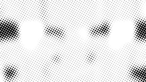 Medio tono de muchos puntos, fondo abstracto generado por computadora, fondo de renderizado 3D con efecto de ilusión óptica - Foto, imagen